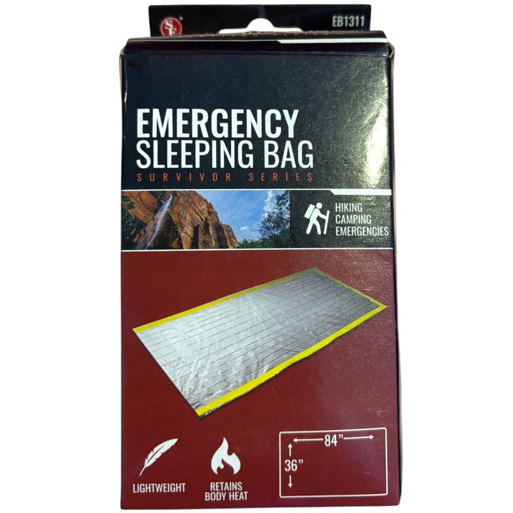 SE Emergency Sleeping Bag‎ hiking camping emergencies 36"x84" EB1311 NIB